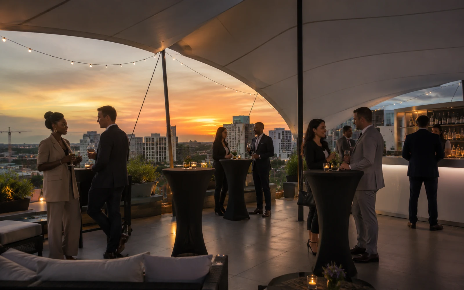 Corporate event tents