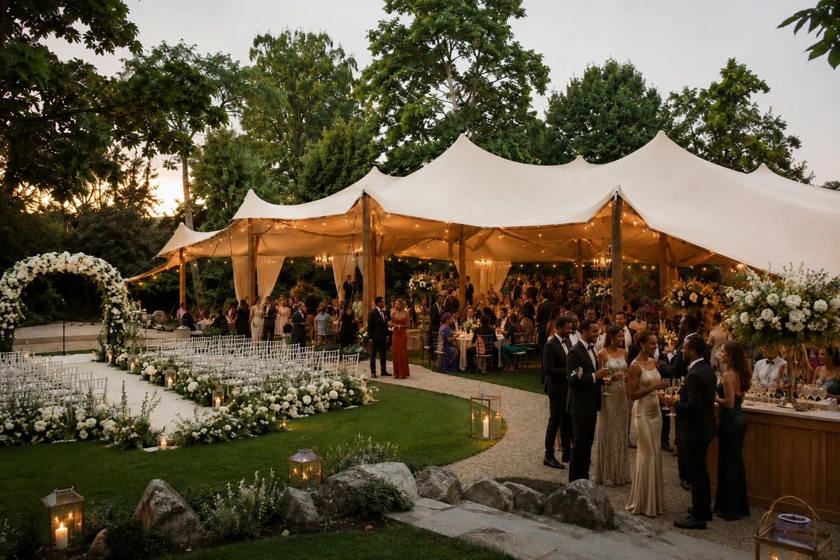 Wedding stretch tent hire